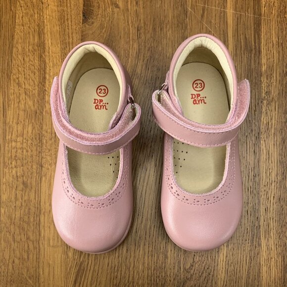DPAM Pink Mary Jane Shoes Girls 7 23 Classic Ankle Boots NEW European Shoe NIB - Picture 4 of 8